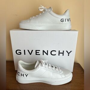 GIVENCHY CITY LOW TOP  WHITE LEATHER MENS SHOES SNEAKERS EU42 US9
